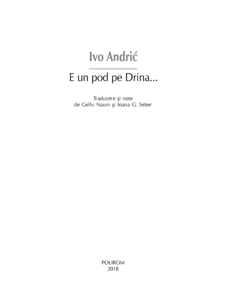 E un pod pe Drina...