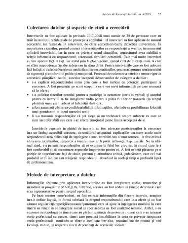 Revista de asistenţă socială. Nr. 4/2019
