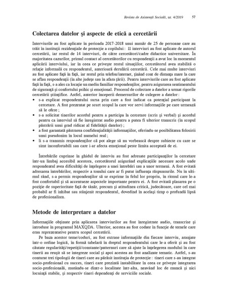 Revista de asistenţă socială. Nr. 4/2019