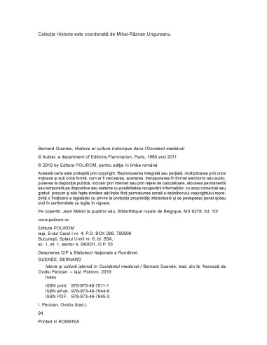 Istorie şi cultură istorică în...