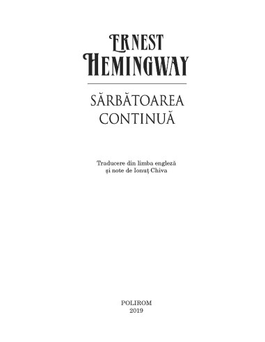 Sărbătoarea continuă (ediția 2019)