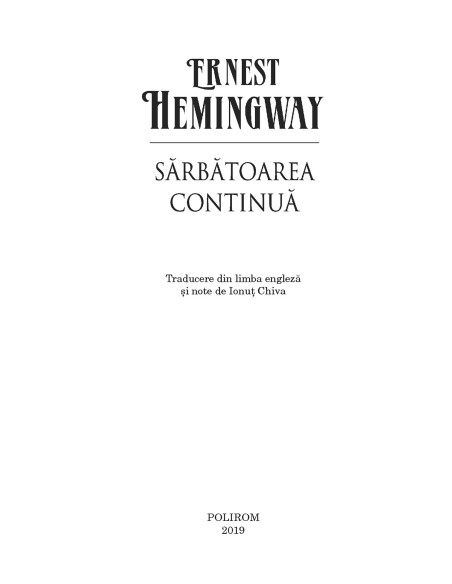 Sărbătoarea continuă (ediția 2019)