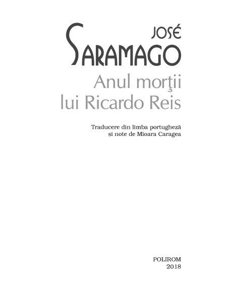 Anul morţii lui Ricardo Reis