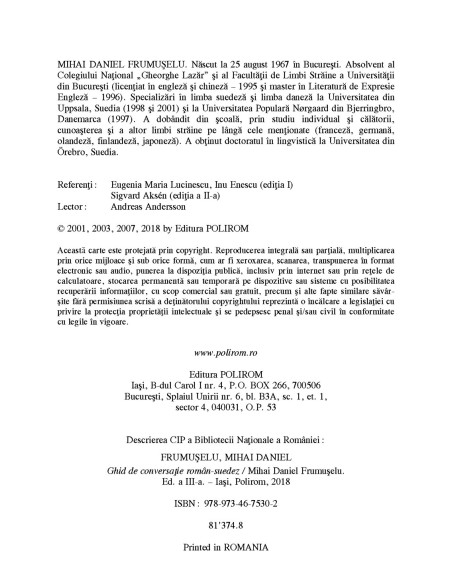 Ghid de conversaţie român-suedez (ediţia a III-a)