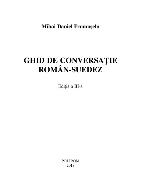 Ghid de conversaţie român-suedez (ediţia a III-a)