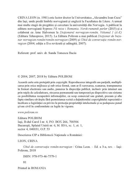 Ghid de conversație român-norvegian (ediţia a III-a)