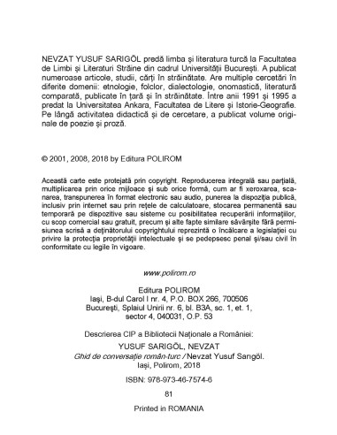 Ghid de conversație român-turc...