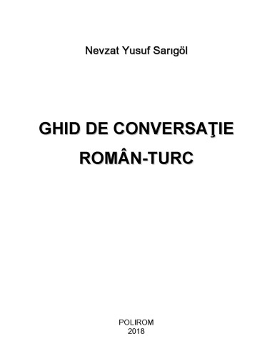 Ghid de conversație român-turc...