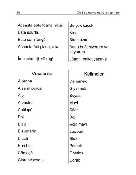 Ghid de conversație român-turc (ediția 2018)