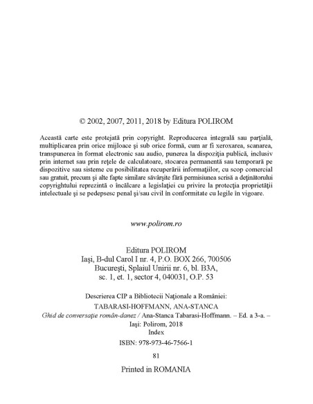 Ghid de conversație român-danez (ediţia a III-a, 2018)