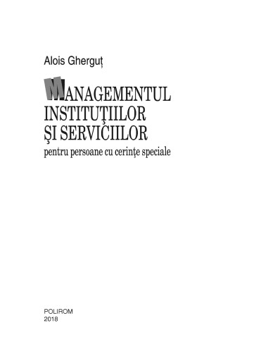 Managementul instituţiilor şi...