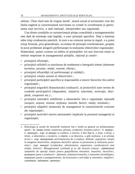 Managementul instituţiilor şi serviciilor pentru persoane cu cerinţe speciale