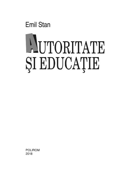 Autoritate și educație