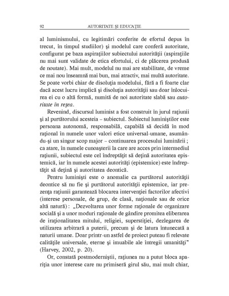 Autoritate și educație