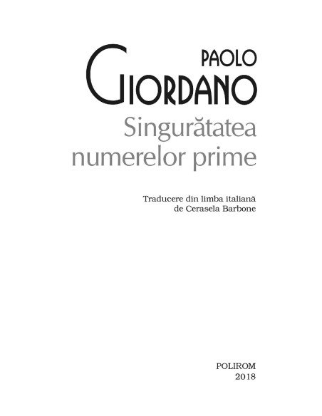Singurătatea numerelor prime