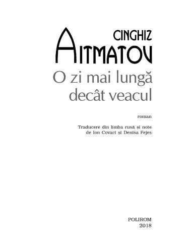 O zi mai lungă decât veacul O zi mai lungă decât veacul