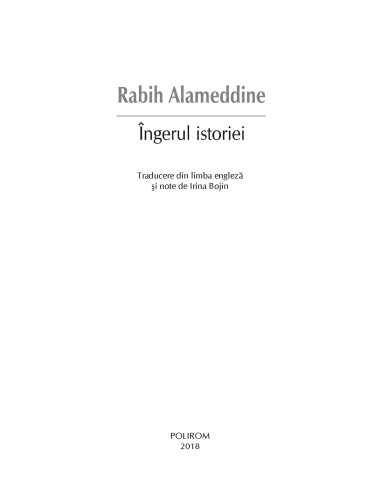 Îngerul istoriei Îngerul istoriei