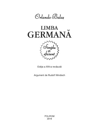 Limba germană. Simplu și eficient Limba germană. Simplu și eficient