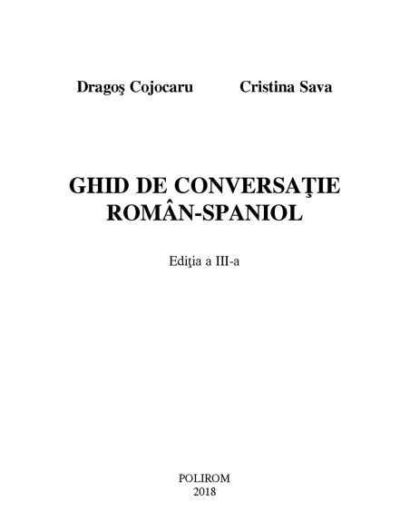 Ghid de conversație român-spaniol (ediţia a III-a)