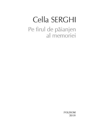 Pe firul de păianjen al memoriei Pe firul de păianjen al memoriei