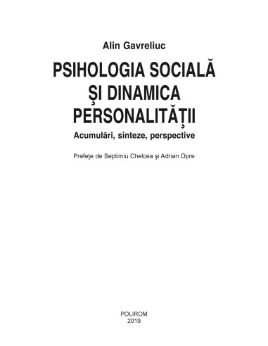 Psihologia socială și dinamica...