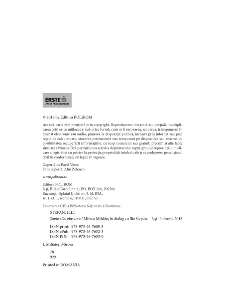 Șapte zile, plus una. Mircea Mihăieş în dialog cu Ilie Stepan