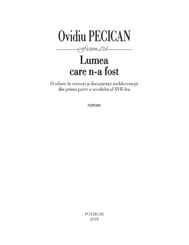 Lumea care n-a fost Lumea care n-a fost