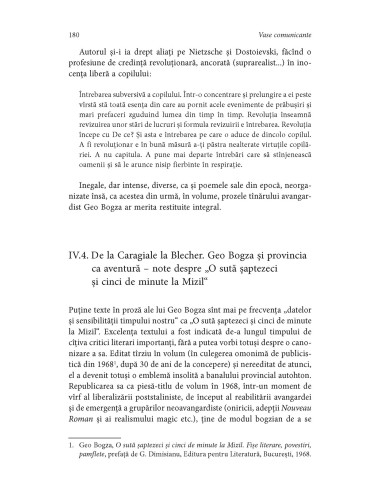 Vase comunicante. (Inter)feţe ale...