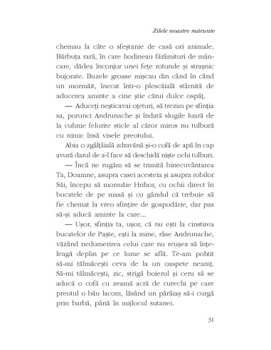 Zilele noastre mărunte