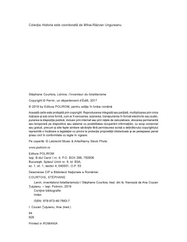 Lenin, inventatorul totalitarismului Lenin, inventatorul totalitarismului