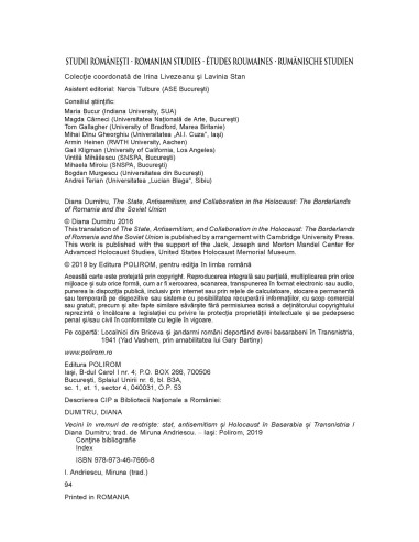 Vecini în vremuri de restriște. Stat,...