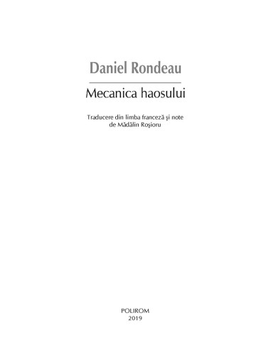 Mecanica haosului Mecanica haosului
