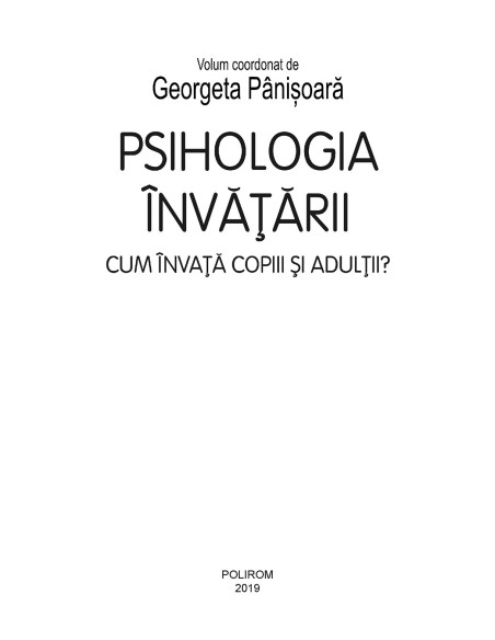 Psihologia învăţării