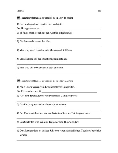 Limba germană. Exerciții de gramatică... Limba germană. Exerciții de gramatică...