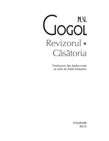 Revizorul. Căsătoria