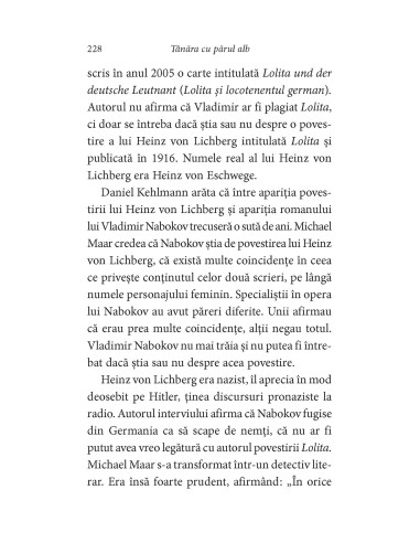 Tânăra cu părul alb. Misterul Nabokov