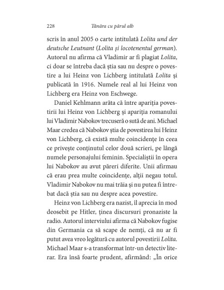 Tânăra cu părul alb. Misterul Nabokov