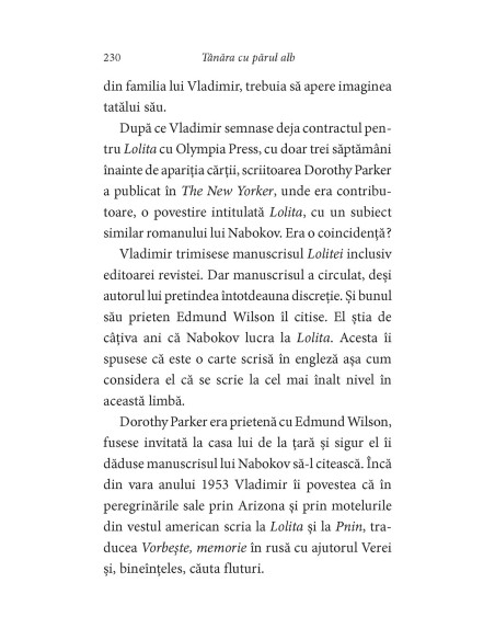 Tânăra cu părul alb. Misterul Nabokov