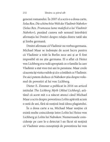 Tânăra cu părul alb. Misterul Nabokov