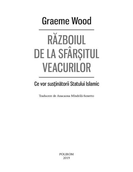 Războiul de la sfârșitul veacurilor.