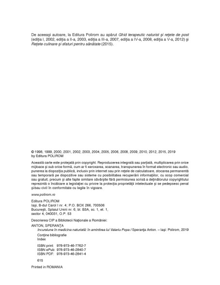 Incursiune în medicina naturistă