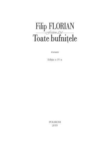 Toate bufnițele (ediția a IV-a) Toate bufnițele (ediția a IV-a)