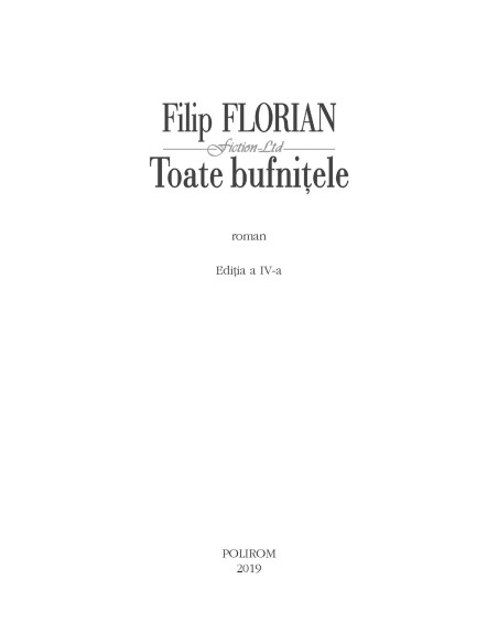 Toate bufnițele (ediția a IV-a)