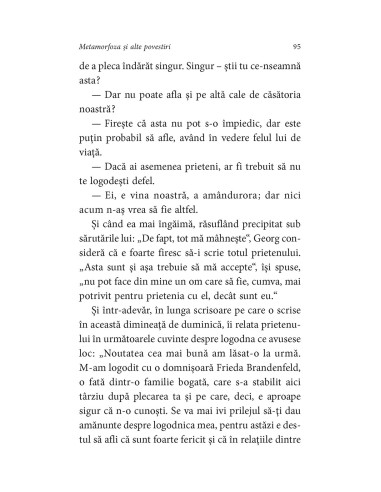Metamorfoza şi alte povestiri Metamorfoza şi alte povestiri