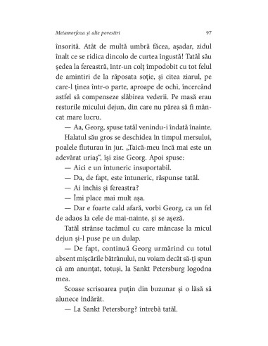 Metamorfoza şi alte povestiri Metamorfoza şi alte povestiri