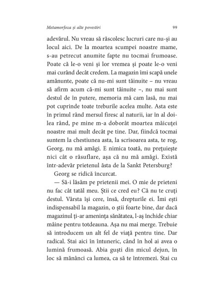 Metamorfoza şi alte povestiri