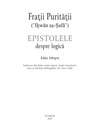 Epistolele despre logică (ediţie...