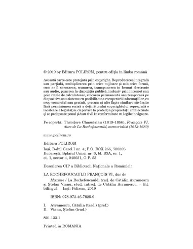 Maxime (ediţie bilingvă) Maxime (ediţie bilingvă)