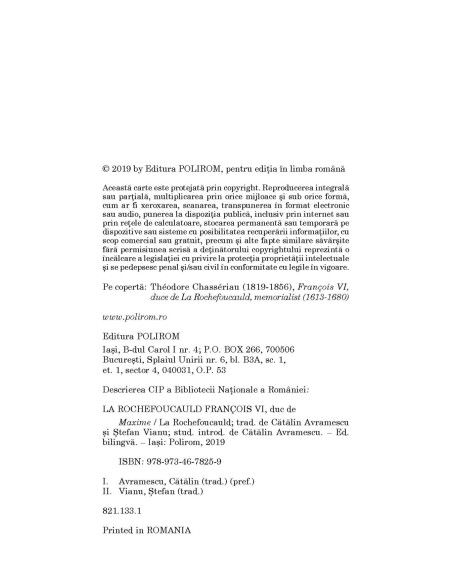 Maxime (ediţie bilingvă)