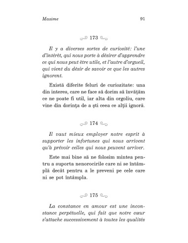 Maxime (ediţie bilingvă) Maxime (ediţie bilingvă)